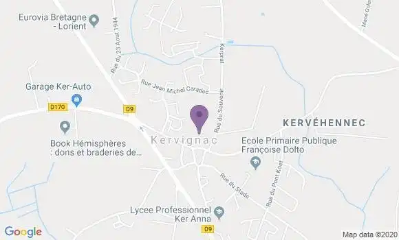 Localisation Kervignac Ap - 56700