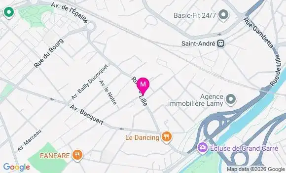 Localisation Carrefour City Lille - 59130