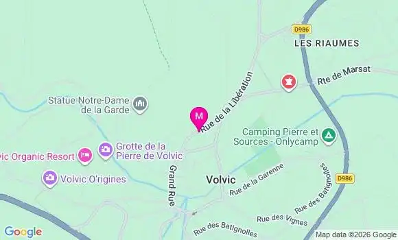 Localisation Volvic - 63530