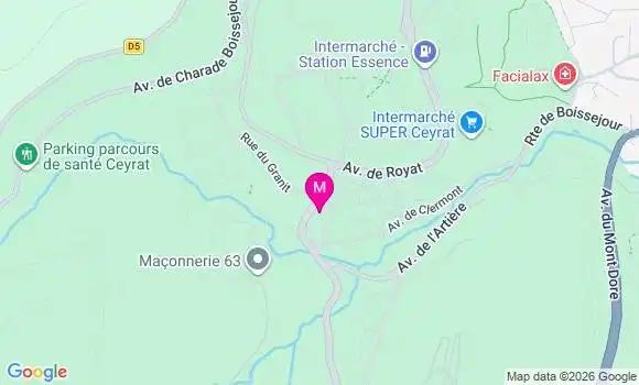 Localisation Ceyrat Curie - 63122