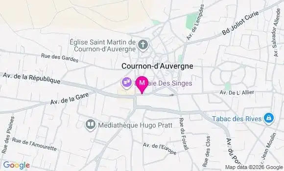 Localisation Cournon Gardet - 63800