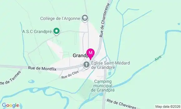 Localisation Grandpre - 08250
