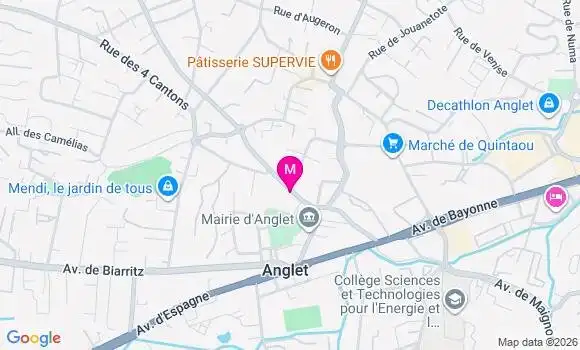 Localisation Anglet Mai - 64600