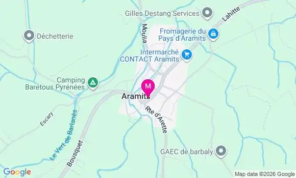 Localisation Aramits - 64570