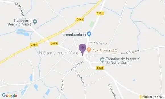 Localisation Neant sur Yvel Ap - 56430