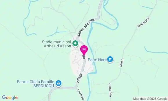 Localisation Arthez d