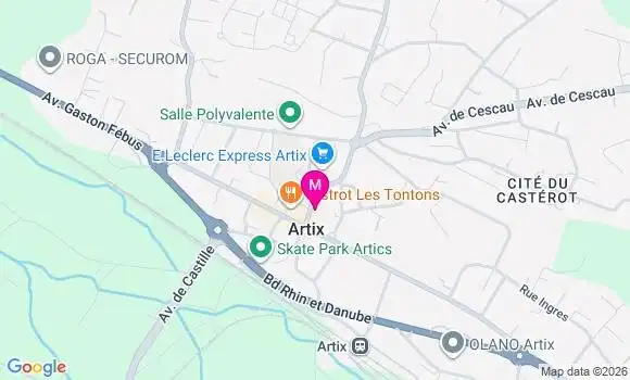 Localisation Artix - 64170