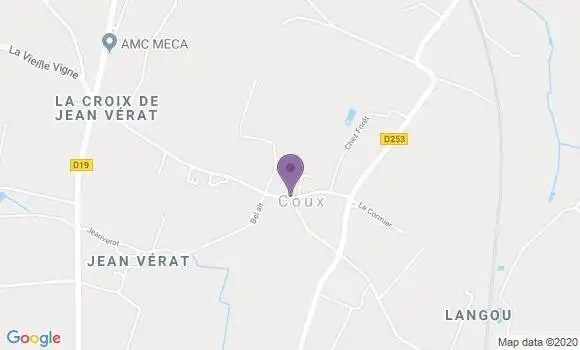 Localisation Coux Ap - 07000
