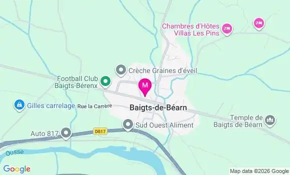 Localisation Baigts de Bearn - 64300