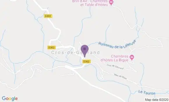 Localisation Cros de Georand Ap - 07510