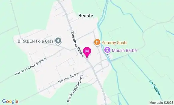 Localisation Beuste - 64800