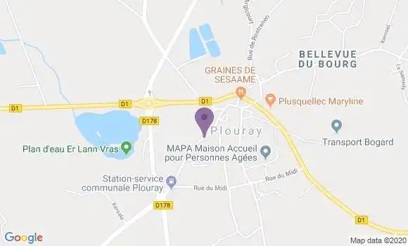 Localisation Plouray - 56770