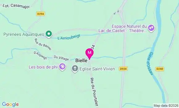 Localisation Bielle - 64260