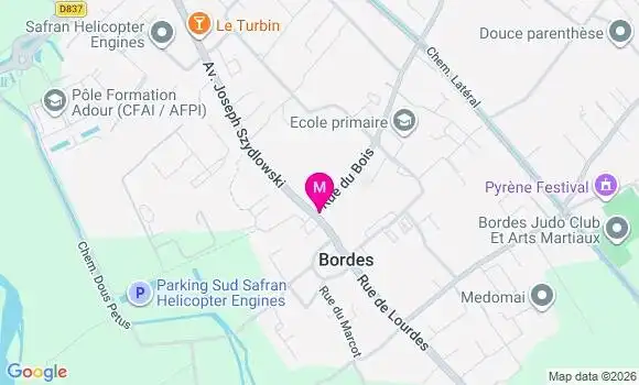 Localisation Bordes - 64510