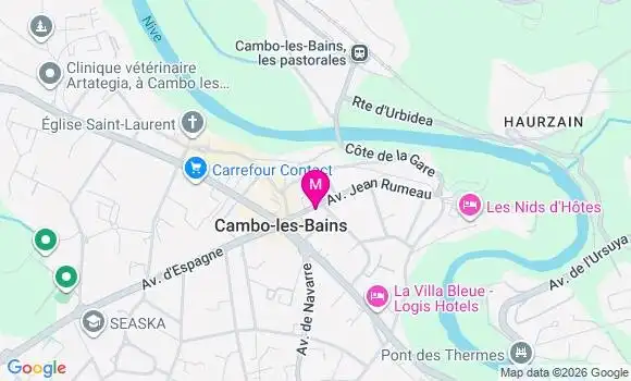 Localisation Cambo les Bains - 64250