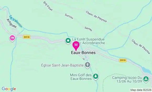 Localisation Eaux Bonnes - 64440