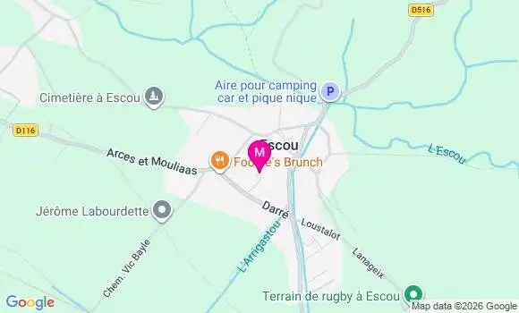 Localisation Escou - 64870