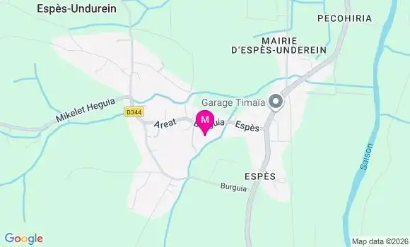 Localisation Espes Undurein - 64130
