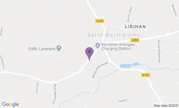 Localisation Saint Barthelemy Bp - 56150