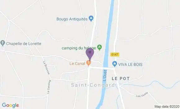 Localisation Saint Congard Ap - 56140