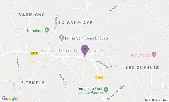 Localisation Saint Jean la Poterie Ap - 56350