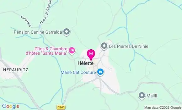 Localisation Helette - 64640