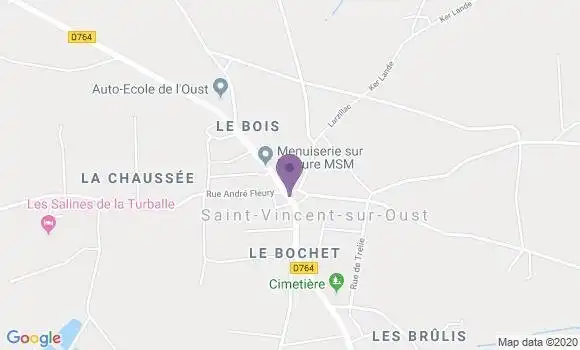 Localisation Saint Vincent sur Oust Ap - 56350