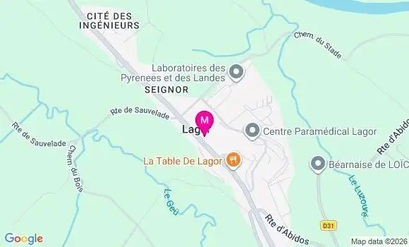 Localisation Lagor - 64150