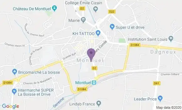 Localisation Montluel - 01120