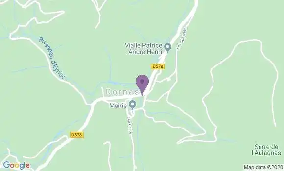Localisation Dornas Ap - 07160
