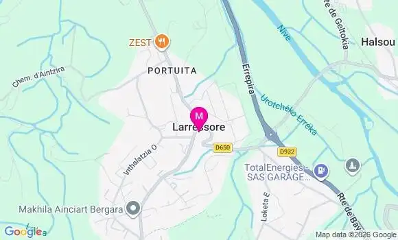 Localisation Larressore - 64480