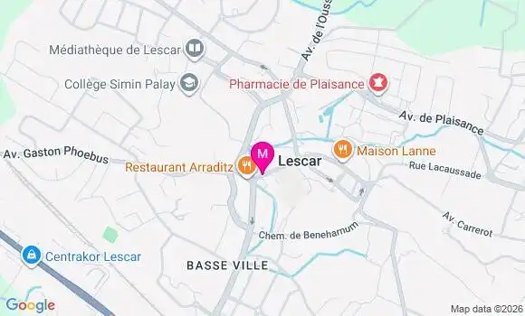 Localisation Lescar - 64230