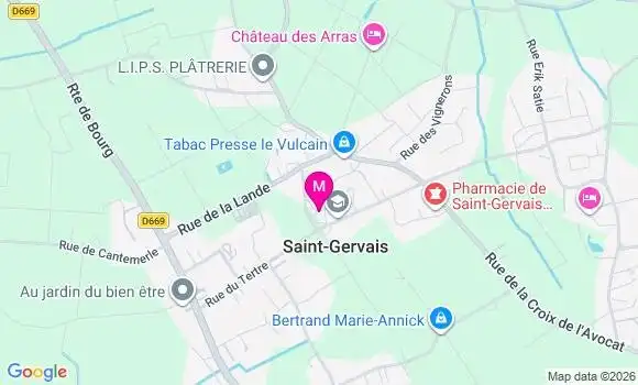 Localisation Saint Gervais Lpa - 33240