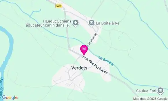 Localisation Verdets - 64400