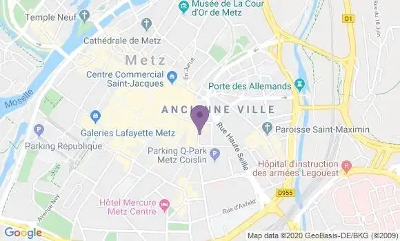 Localisation Metz Saint Louis Bp - 57000