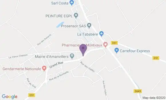 Localisation Amanvillers Bp - 57865