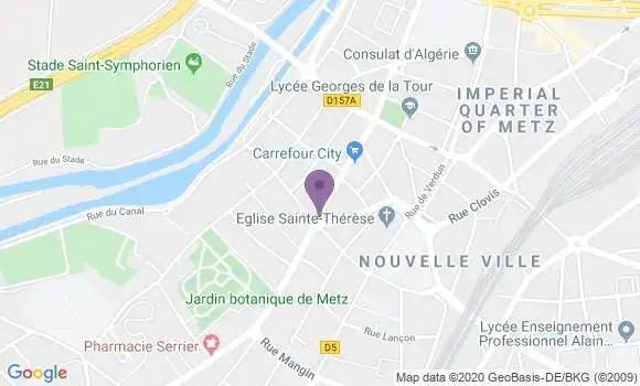 Localisation Metz Sainte Therese Bp - 57000