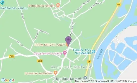 Localisation Ancy sur Moselle Bp - 57130