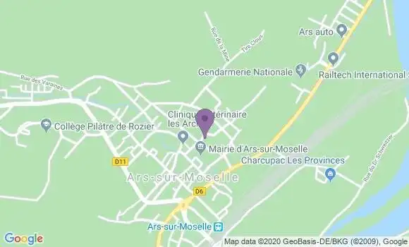 Localisation Ars sur Moselle - 57130