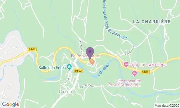 Localisation Flaviac Bp - 07000