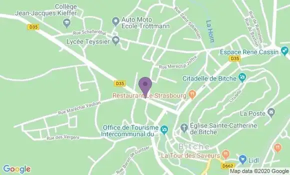 Localisation Bitche - 57230