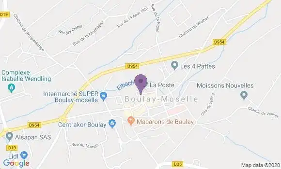 Localisation Boulay Moselle - 57220