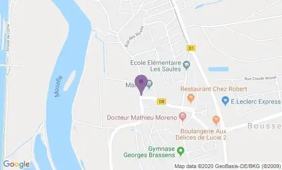 Localisation Bousse Ap - 57310