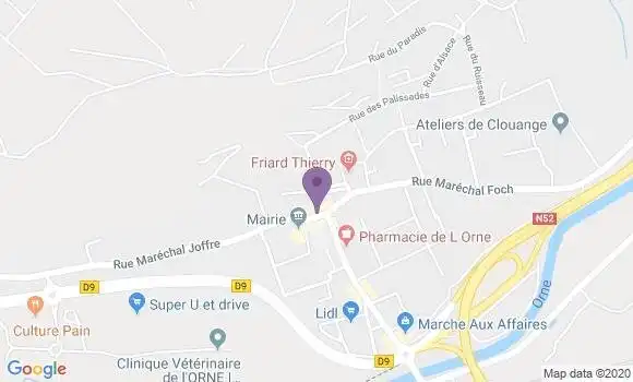Localisation Clouange Bp - 57185