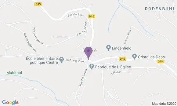 Localisation Dabo - 57850