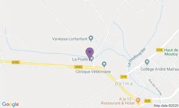 Localisation Delme Bp - 57590