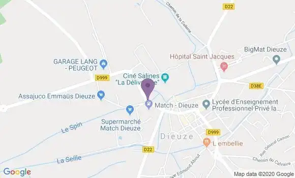Localisation Dieuze - 57260