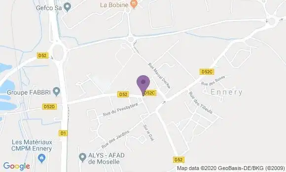 Localisation Ennery Bp - 57365
