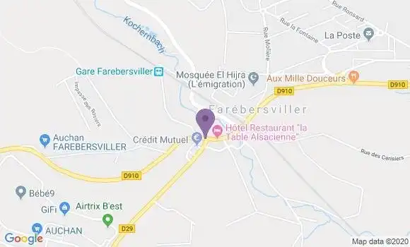 Localisation Farebersviller - 57450