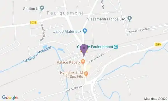 Localisation Faulquemont - 57380